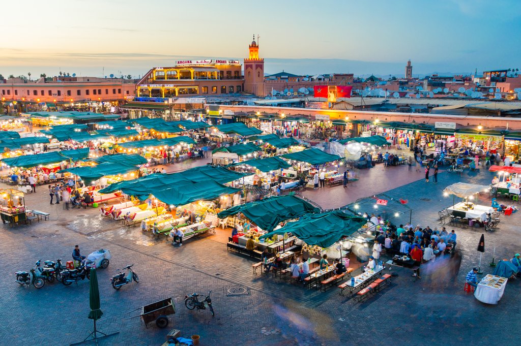 The Buzz of Marrakech in the Evening