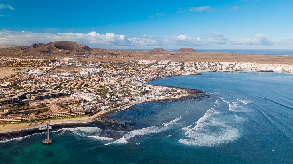 Views of the stunning Bay of Corralejo