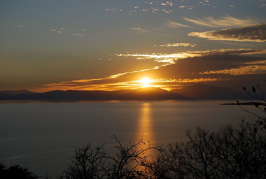 Sunset on the Chapala Lake
