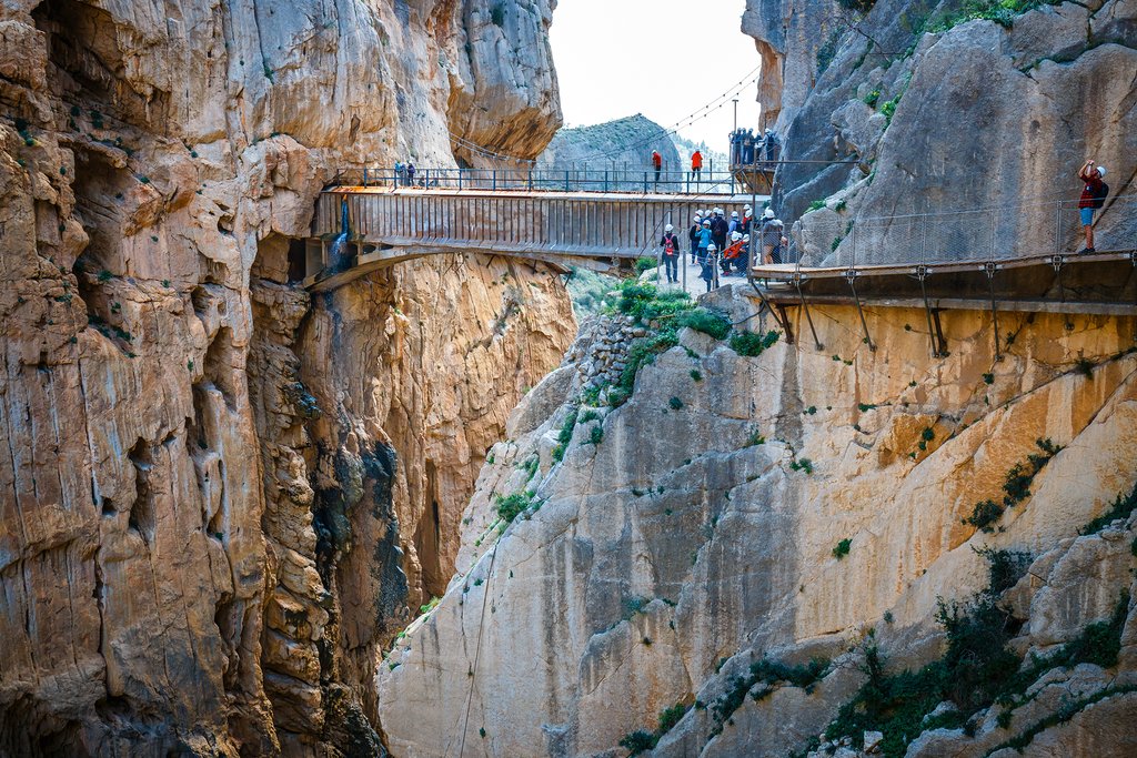 A bridge on the Caminito del Rey