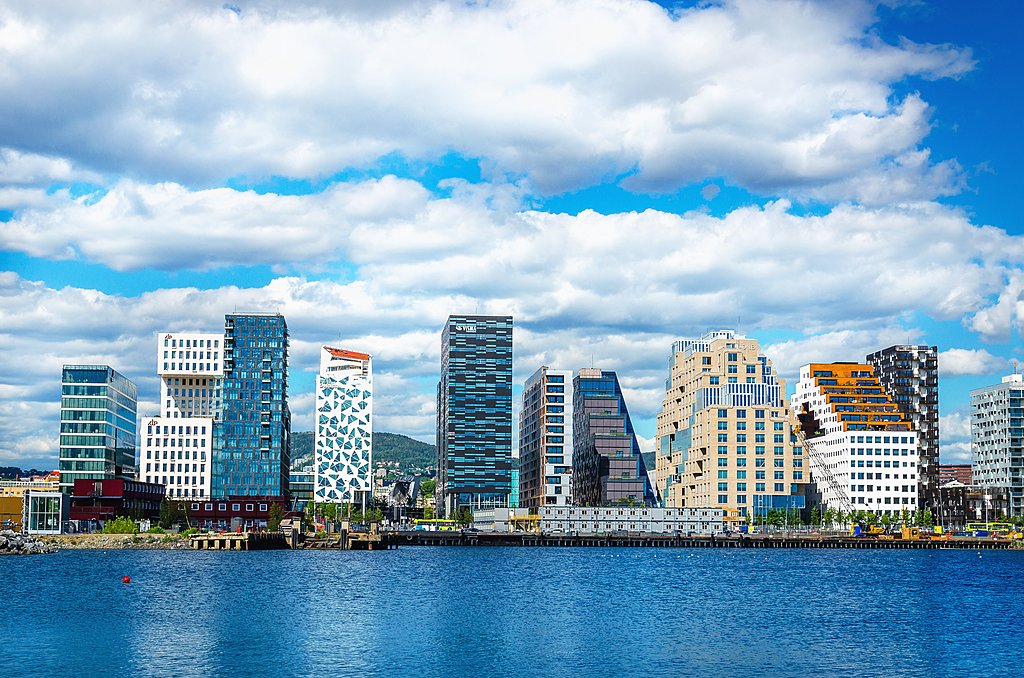 Modern waterfront architecture in Oslo