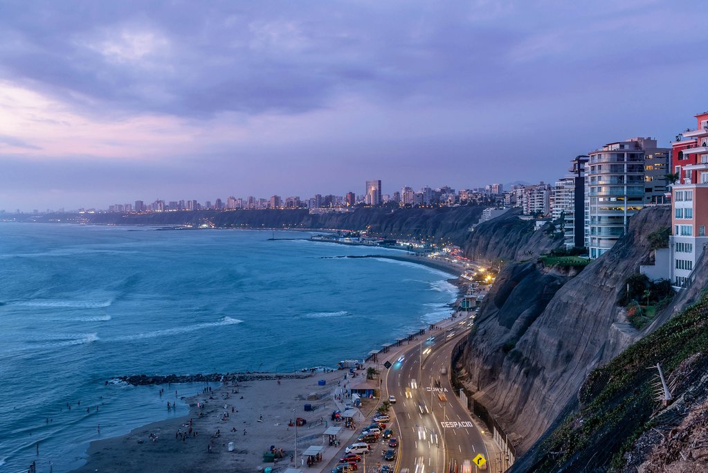 Lima coastline
