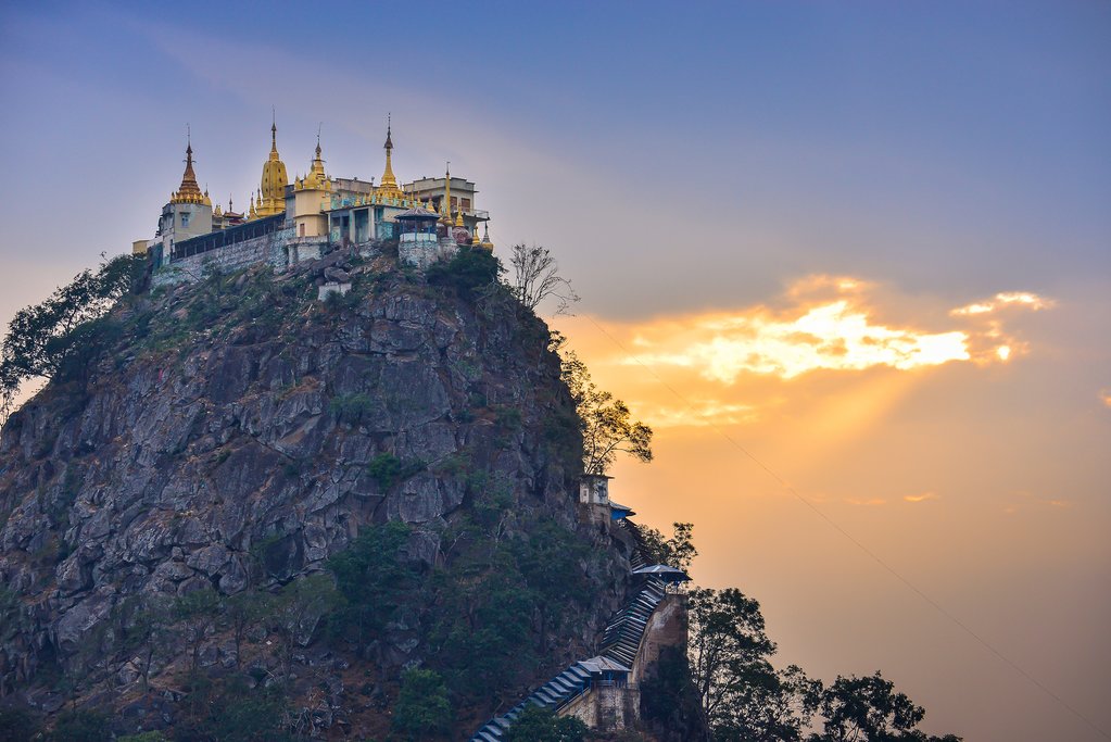 Mount Popa at dawn
