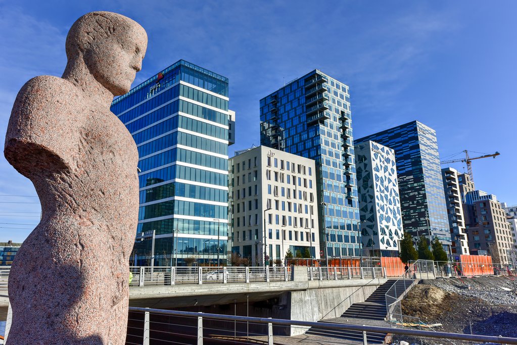 One of Oslo's up-and-coming neighborhoods.