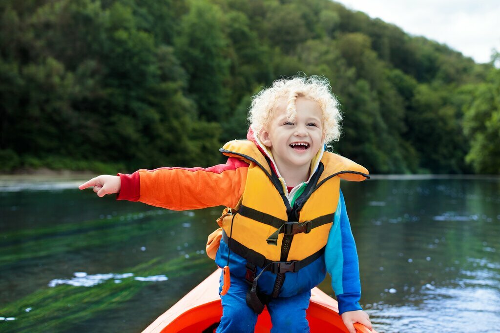 Family kayak adventure