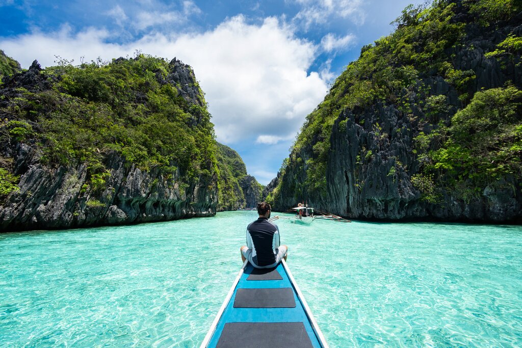 Spend two weeks hopping between Philippine islands like Palawan