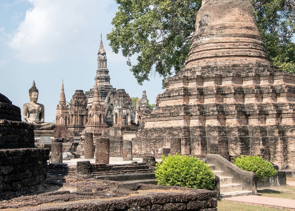 Biking through Sukhothai Historical Park