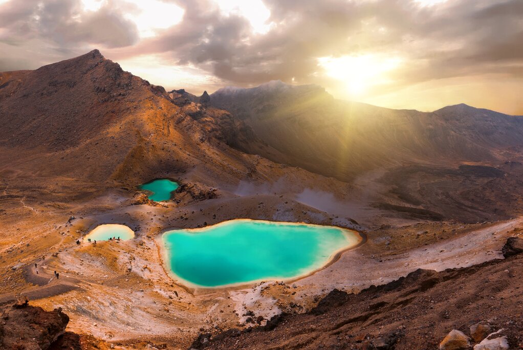 The Tongariro Alpine Crossing is a full-day hike on the North Island
