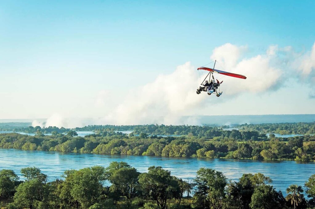 Micro Light flight at Victoria Falls