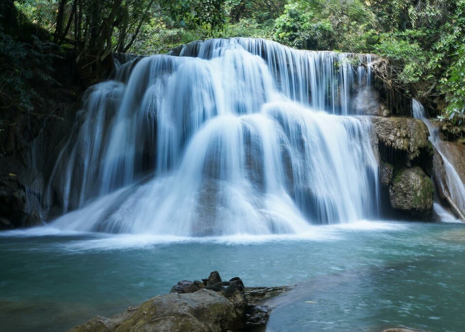 Family Day Exploring the Beauty of the Erawan Waterfall and Phra That Cave
