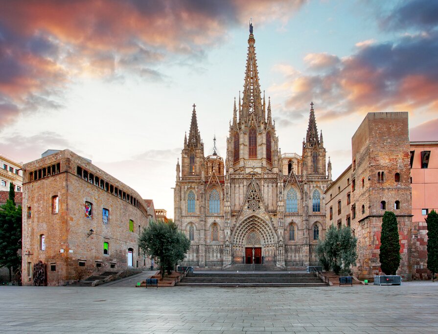 Take in Barcelona's stunning architecture and sights like Gothic Barcelona Cathedral