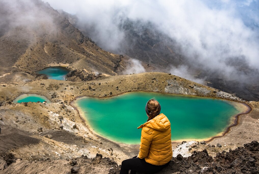 Emerald Lakes on the Tongariro Alpine Crossing