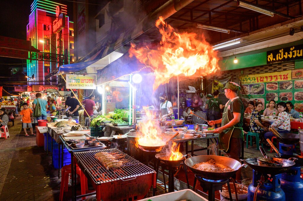 Go on a late-night tuk-tuk street food adventure