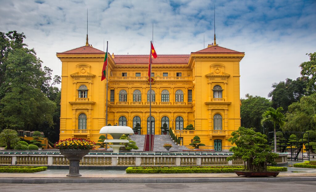 The Opera House building in Hanoi