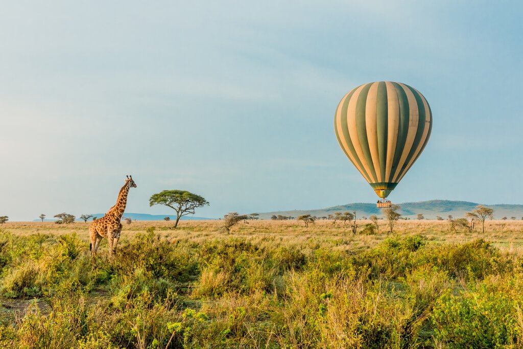 Savor the sunrise from your hot air balloon