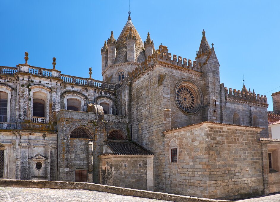 Exterior of Evora Cathedral