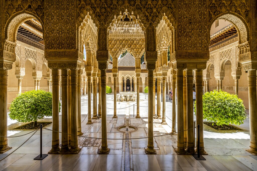 The Alhambra palaces in Granada