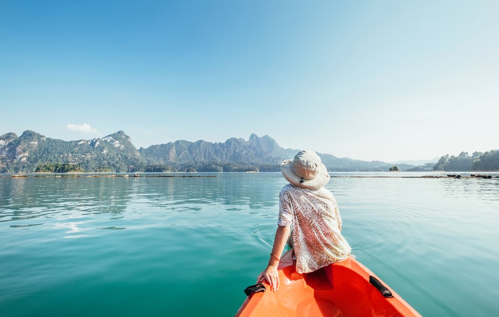 Kayak on Cheow Lan Lake