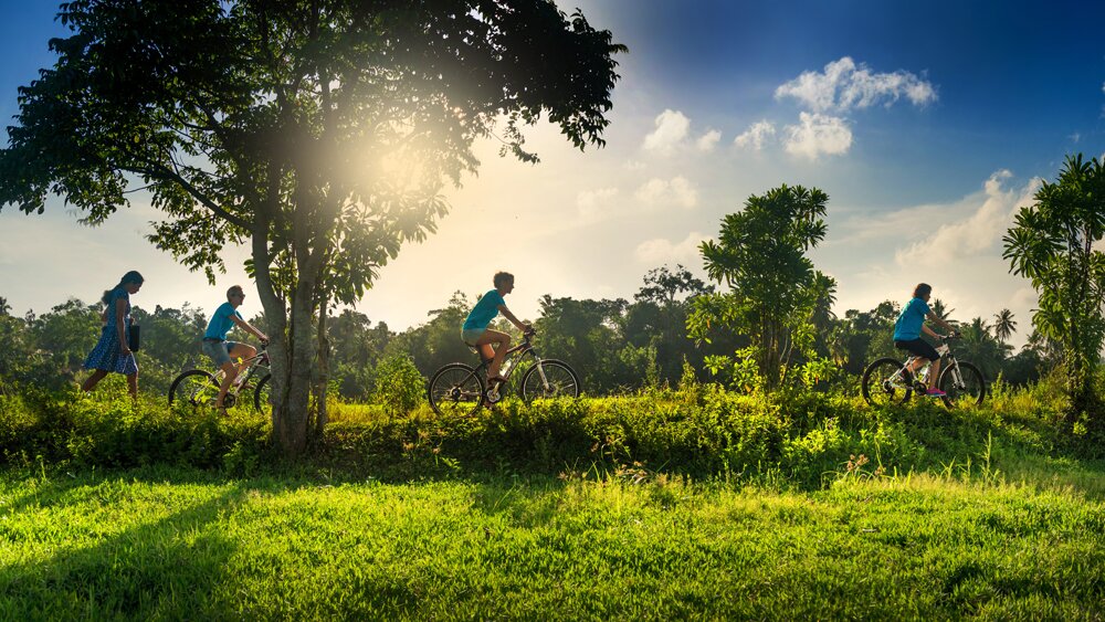 Explore the rural Sri Lankan countryside by bike