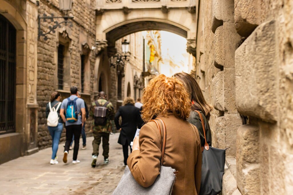 Walk through the Gothic Quarter of Barcelona