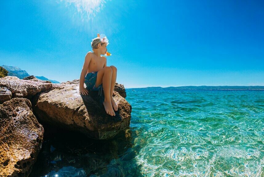 Snorkel and kayak in the waters off Malaga
