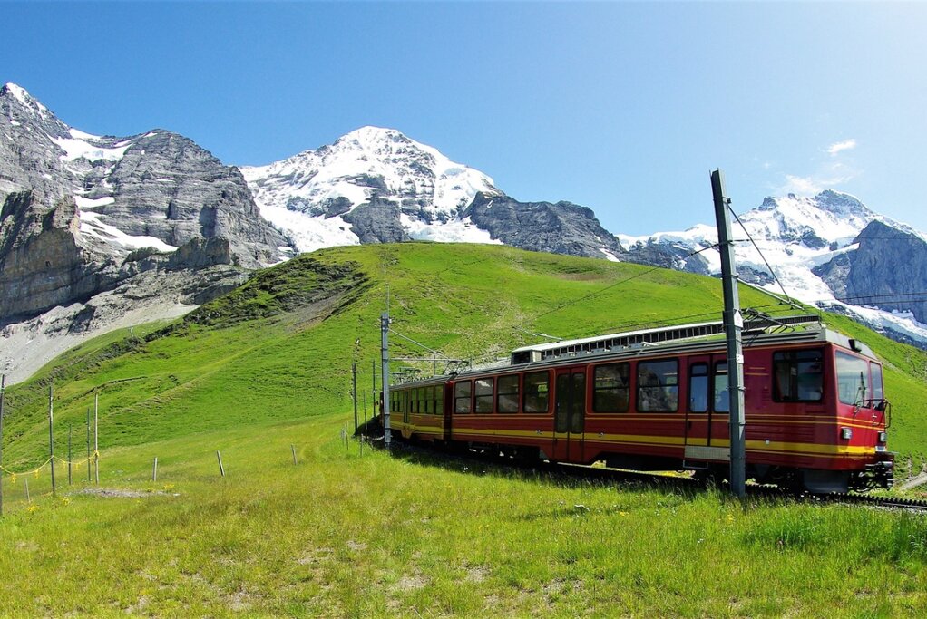 Cog railway up to Jungfraujoch