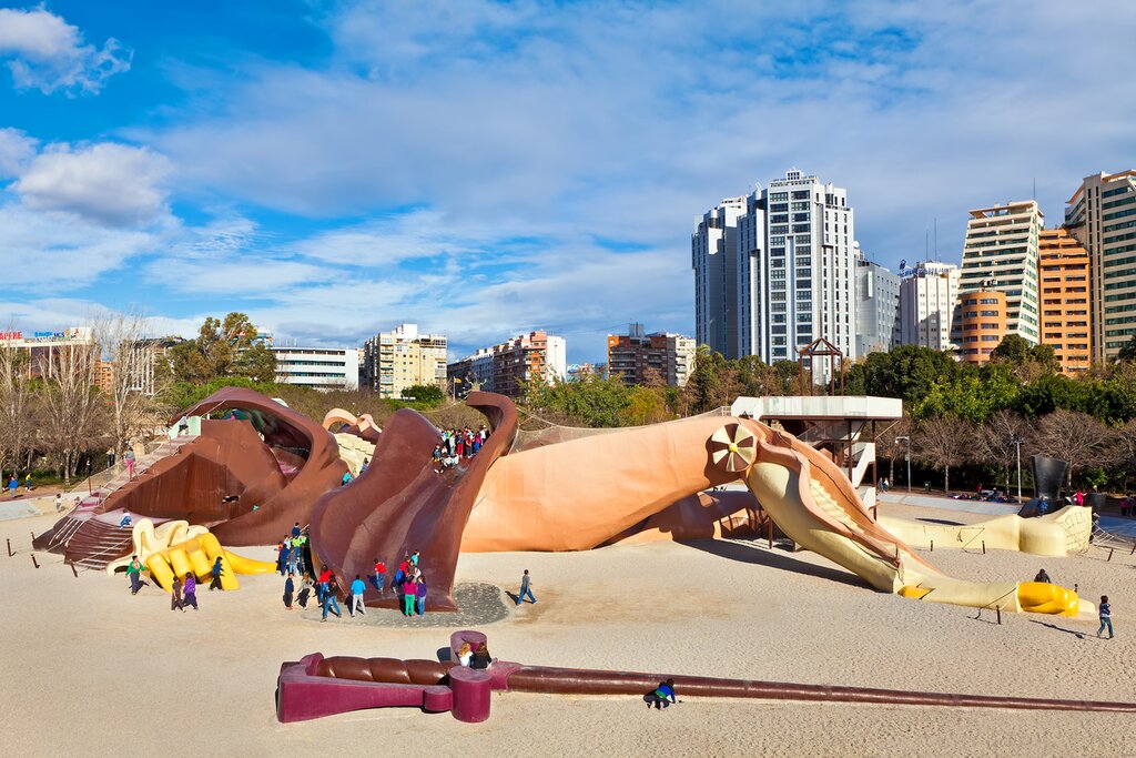 The larger than life Gulliver Park playground