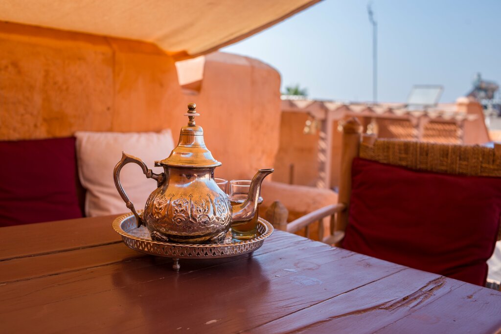Enjoy a glass of mint tea at your riad