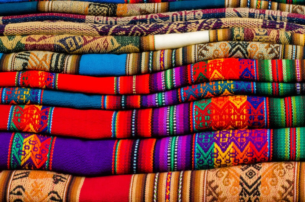 The colorful Pisac market