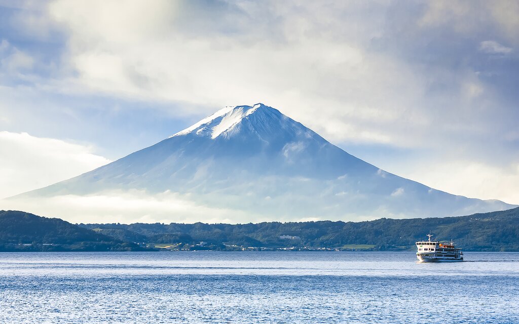 Mount Fuji and Lake Kawaguchiko