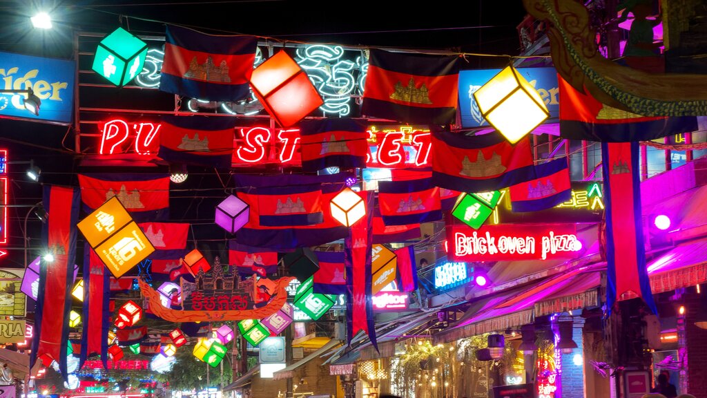 Pub Street in downtown Siem Reap
