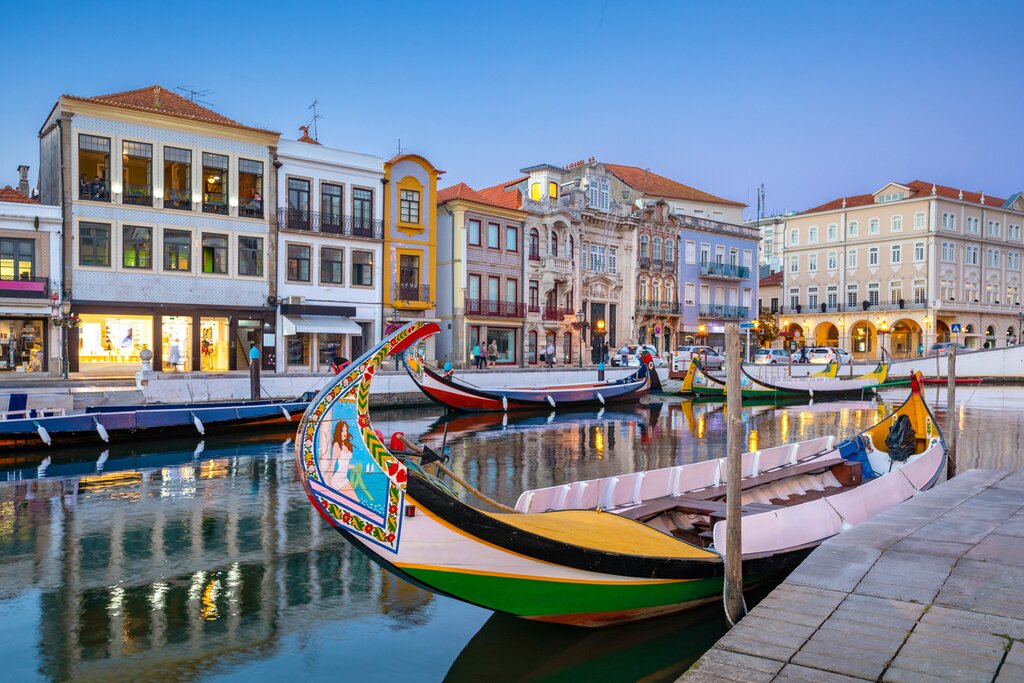 waterfront town in Portugal called Aveiro