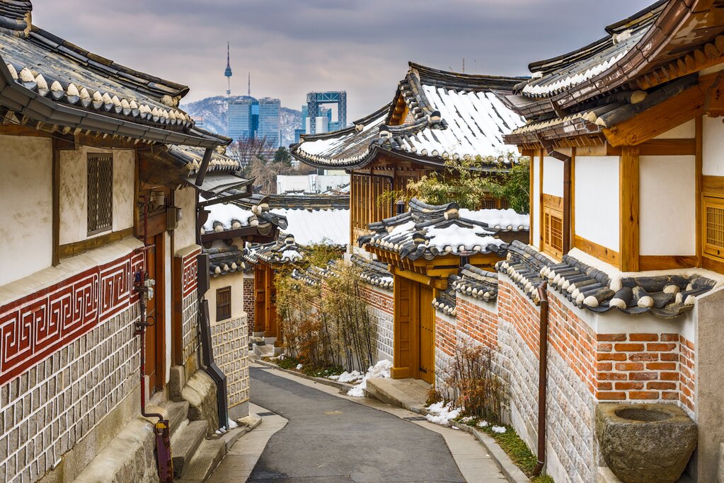 Winter in Seoul:  Gyeongbokgung, Gwangjang Market, and Namsan Snow View