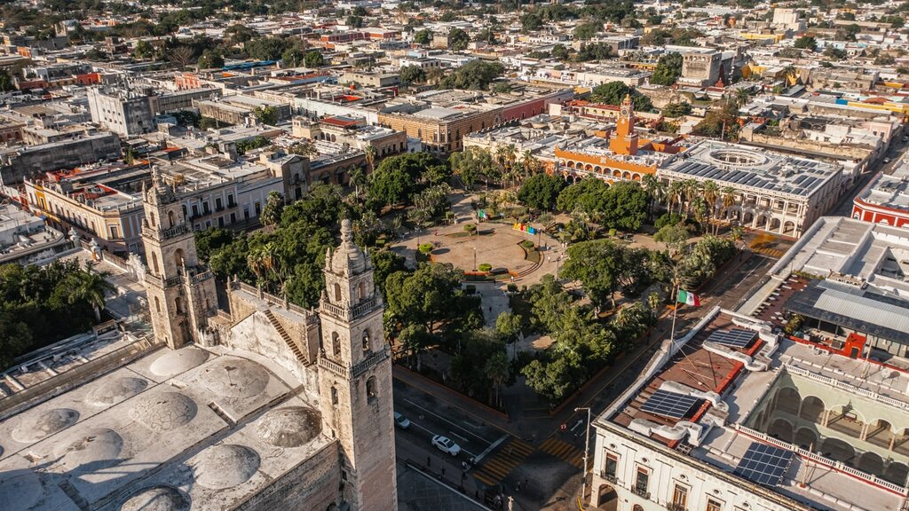 View of Plaza Grande in Mérida