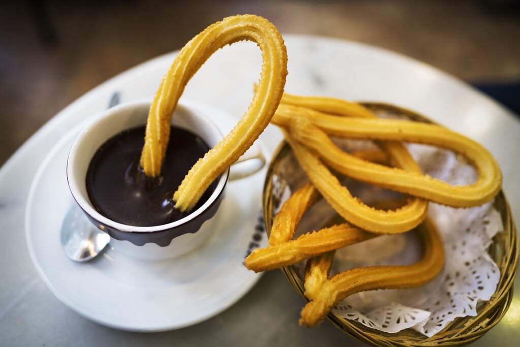 Churros and chocolate