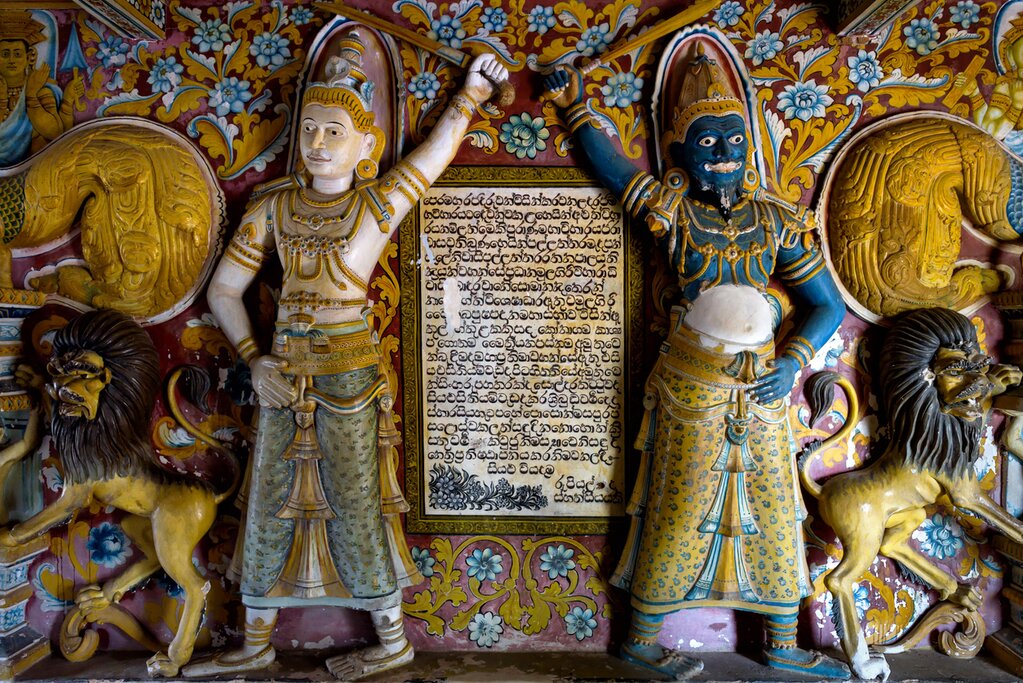 the ancient Buddhist site of Mulkirigala