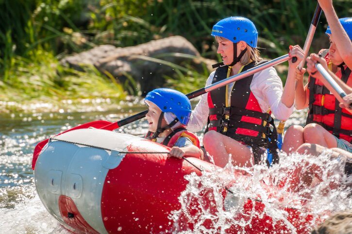 Rafting in the Urubamba River