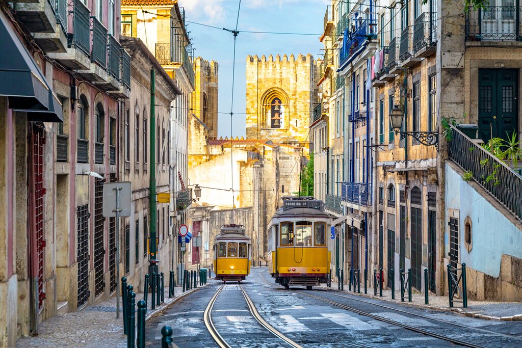 Lisbon city trams