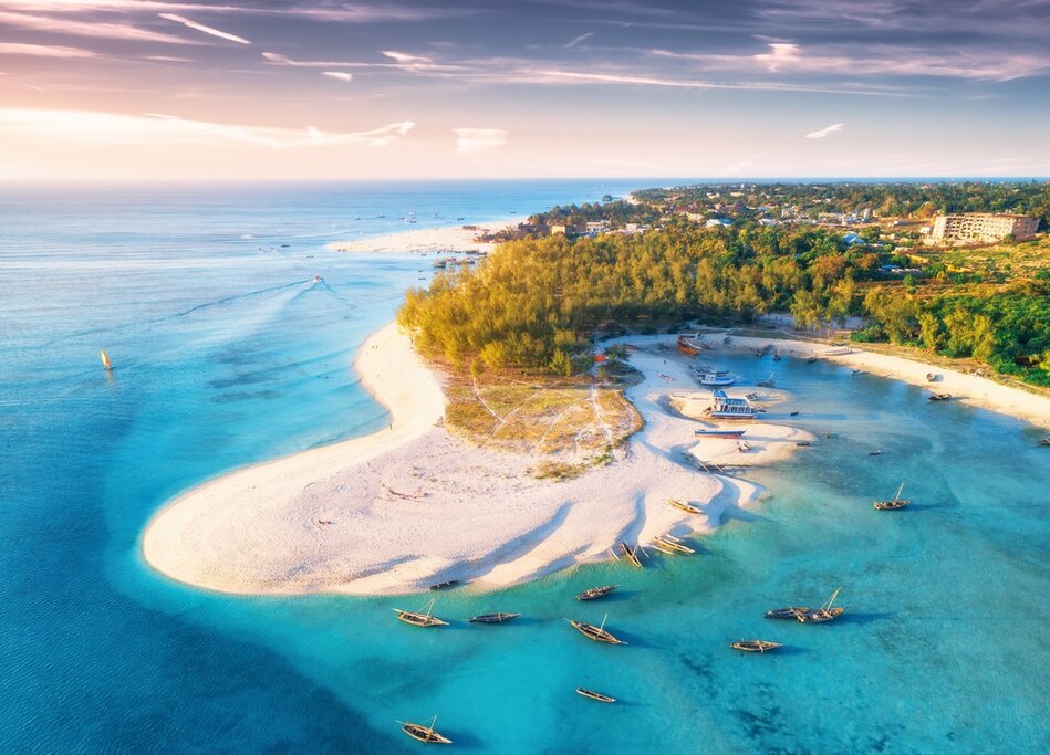 Relax on the white sands of Zanzibar's beautiful beaches