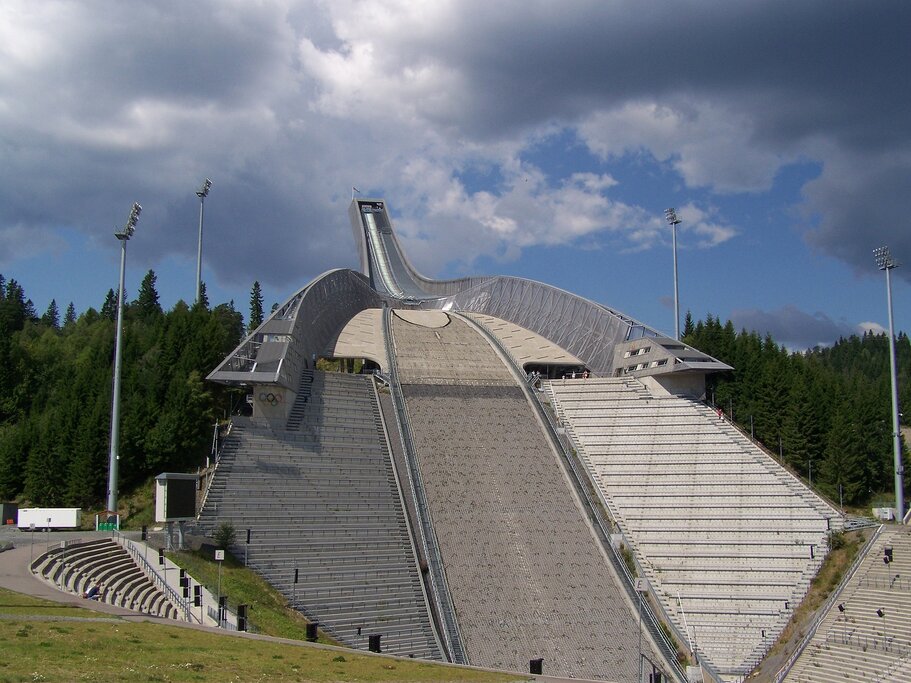 This ski jump also has great views over Oslo