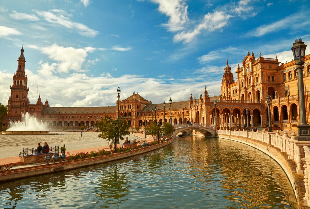Seville's beautiful Plaza de Espana