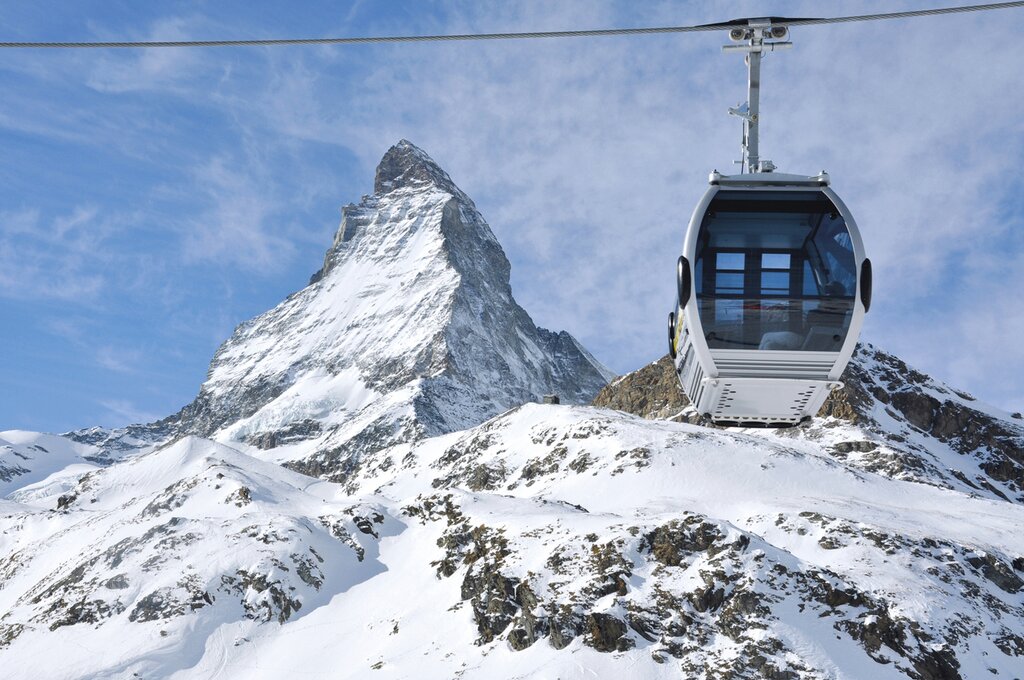 Cable car to Matterhorn Glacier Paradise