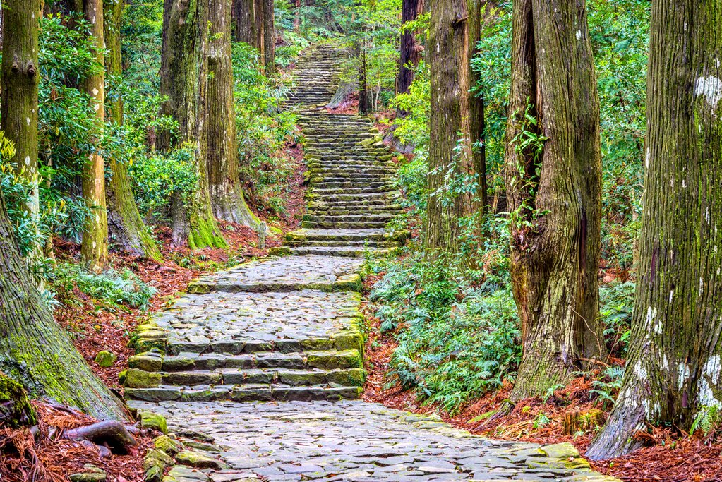 Tackle a section of the scenic Kumano Kodo Trail