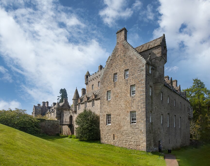 Cawdor Castle, fairy tale castle and gardens, famous for its links to Shakespeare's 'Macbeth' and portrayal of the murder of King Duncan