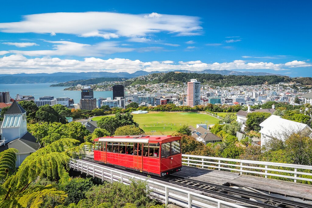 Ride the country's only running funicular for city views and access to the botanic gardens