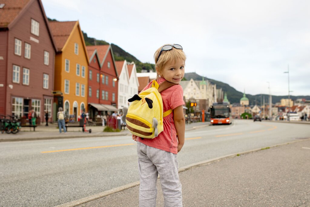 Stroll through colorful Bryggen