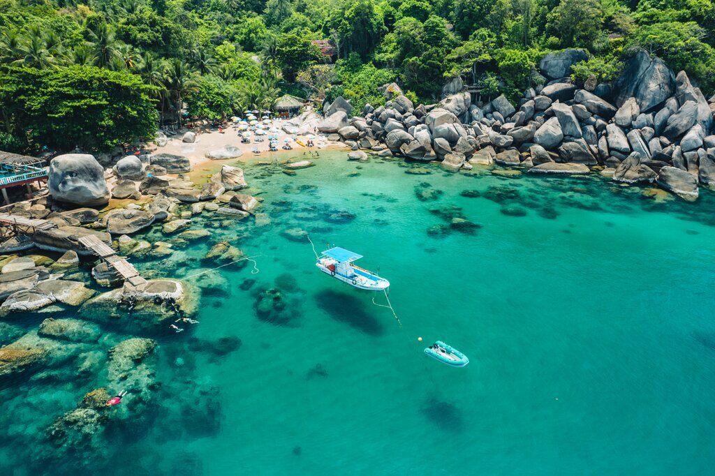 Enjoy the Gulf of Thailand's picture-perfect beaches and prime diving spots