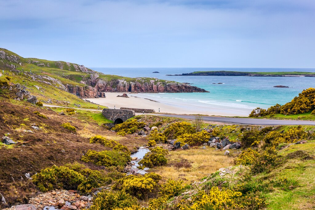 Scenery along the Scotland NC500 near Durness