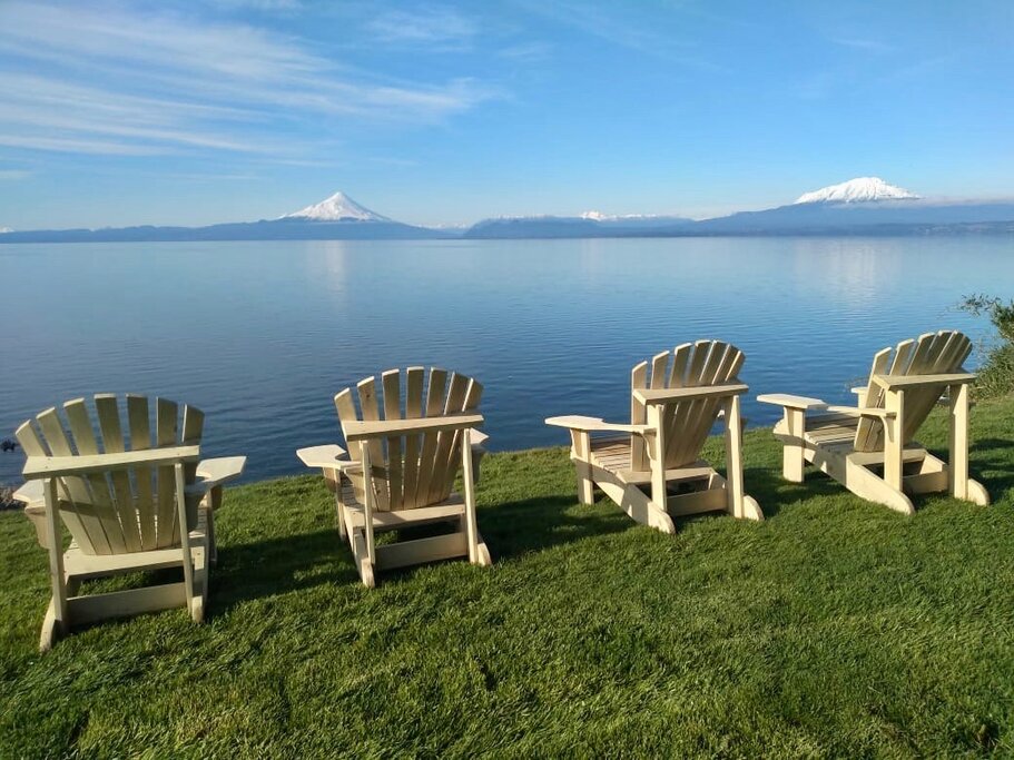 Unwind at the lake's edge after active days of hiking and sightseeing in Chile's Lake District (photo courtesy of Casa Molino)