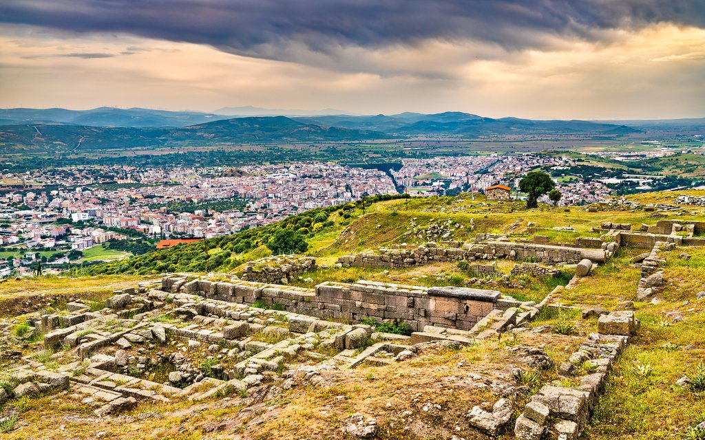 Ruins of the Ancient Greek city of Pergamon, Turkey